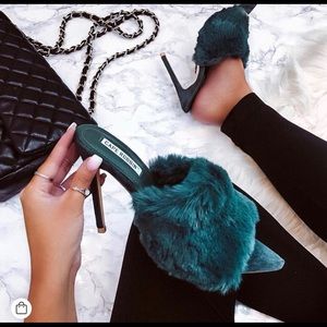 Ego Faux Fur Heels